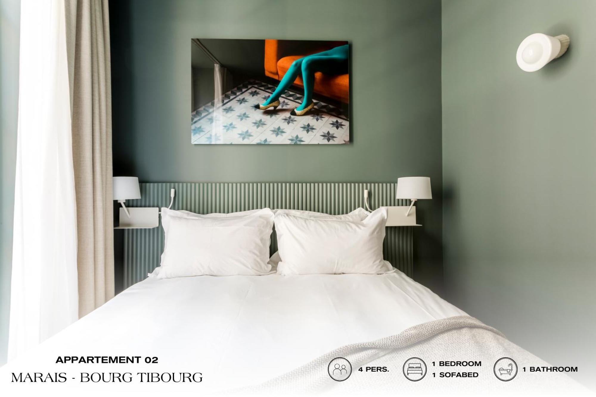Апартаменти Beauquartier - Marais, Bourg Tibourg Париж Екстер'єр фото