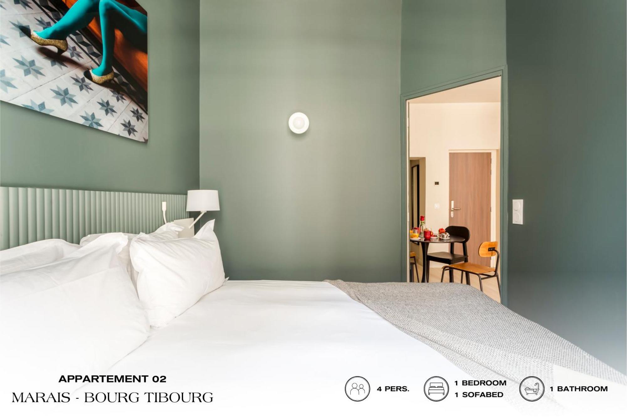 Апартаменти Beauquartier - Marais, Bourg Tibourg Париж Екстер'єр фото