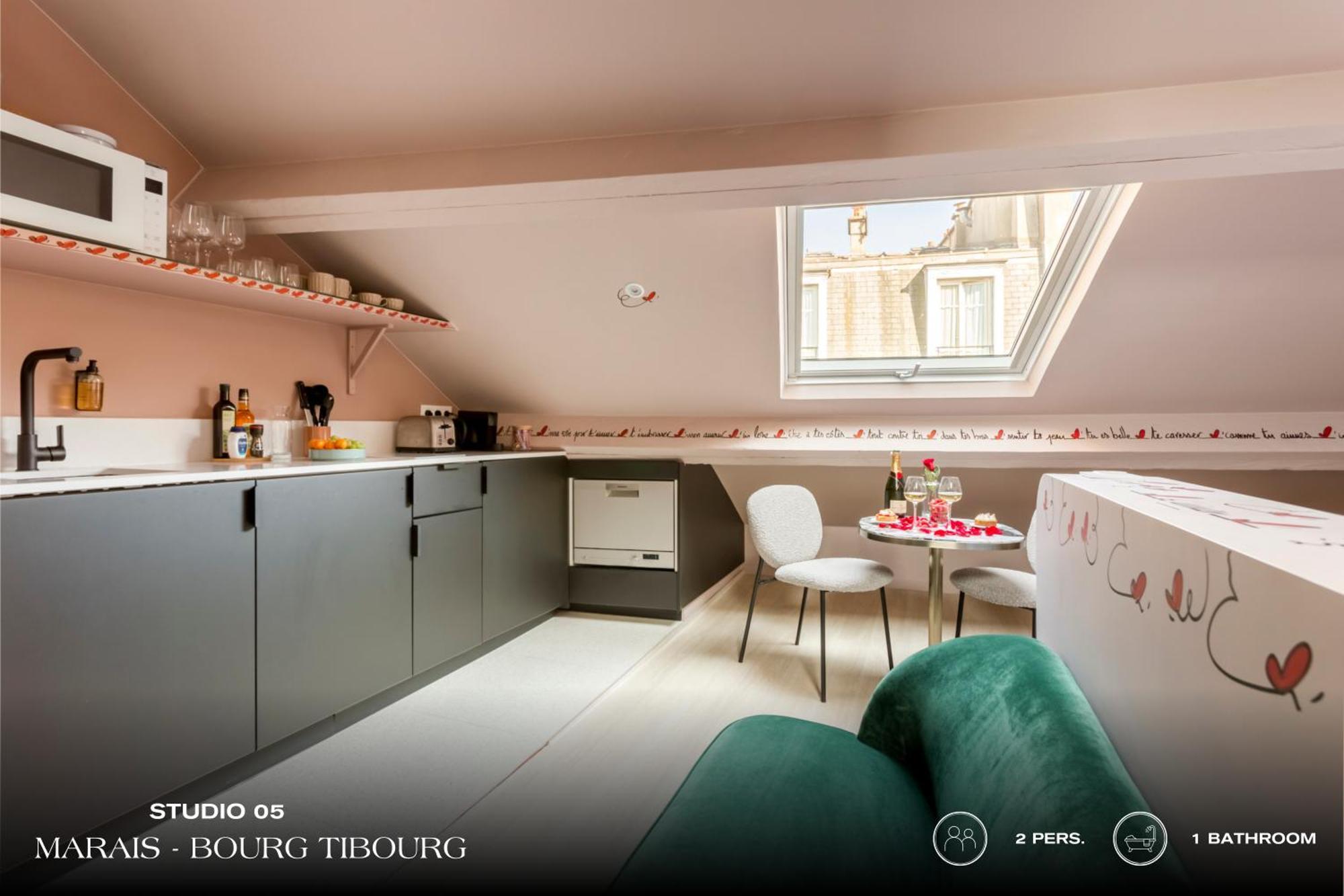 Апартаменти Beauquartier - Marais, Bourg Tibourg Париж Екстер'єр фото