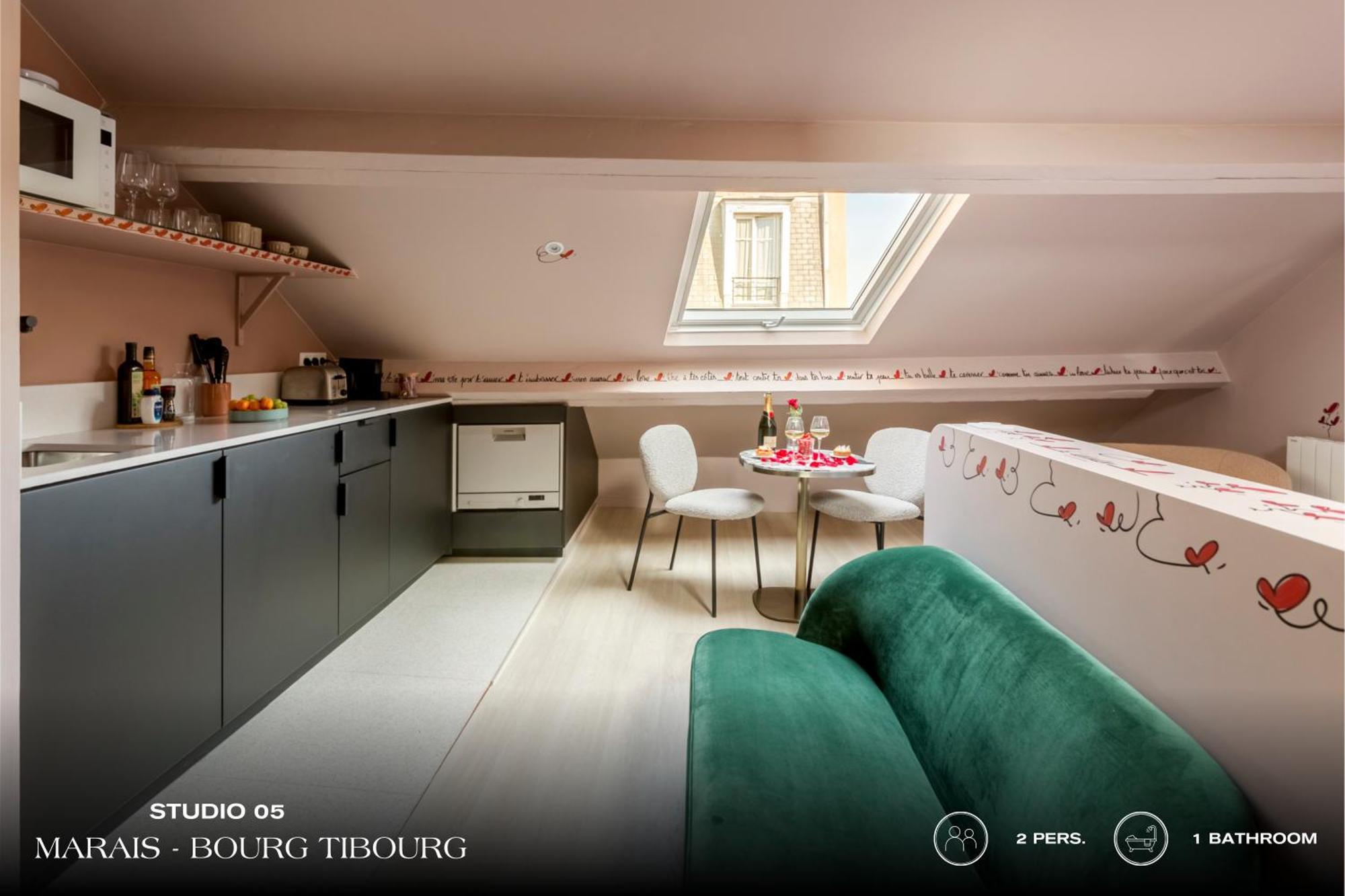 Апартаменти Beauquartier - Marais, Bourg Tibourg Париж Екстер'єр фото