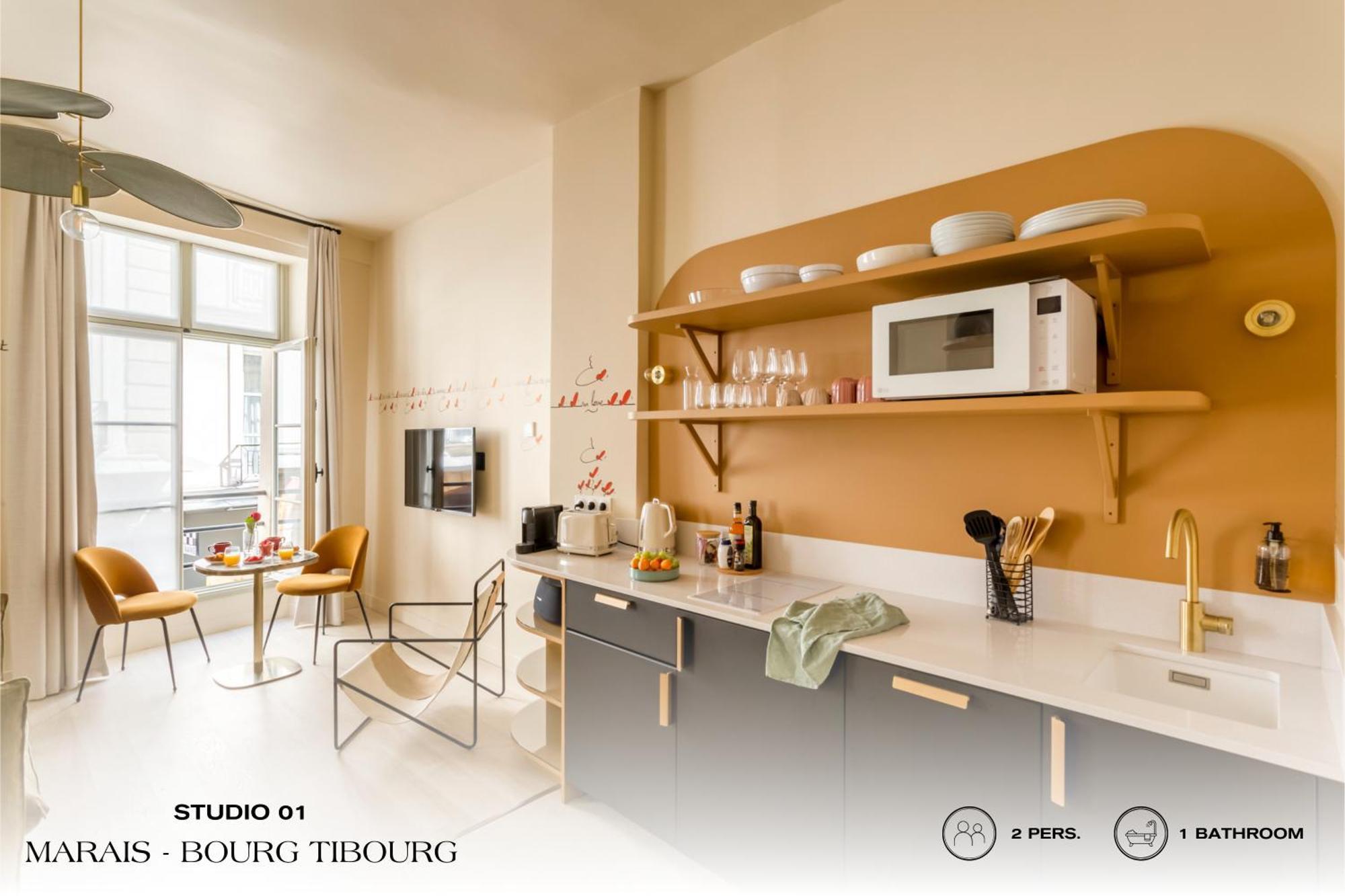 Апартаменти Beauquartier - Marais, Bourg Tibourg Париж Екстер'єр фото