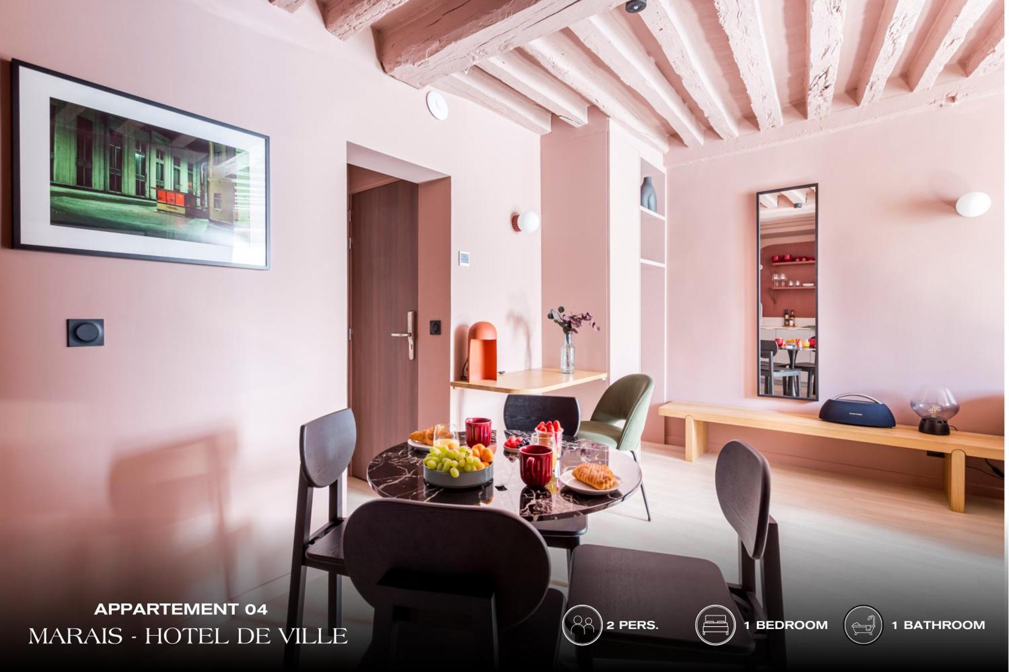 Апартаменти Beauquartier - Marais, Bourg Tibourg Париж Екстер'єр фото