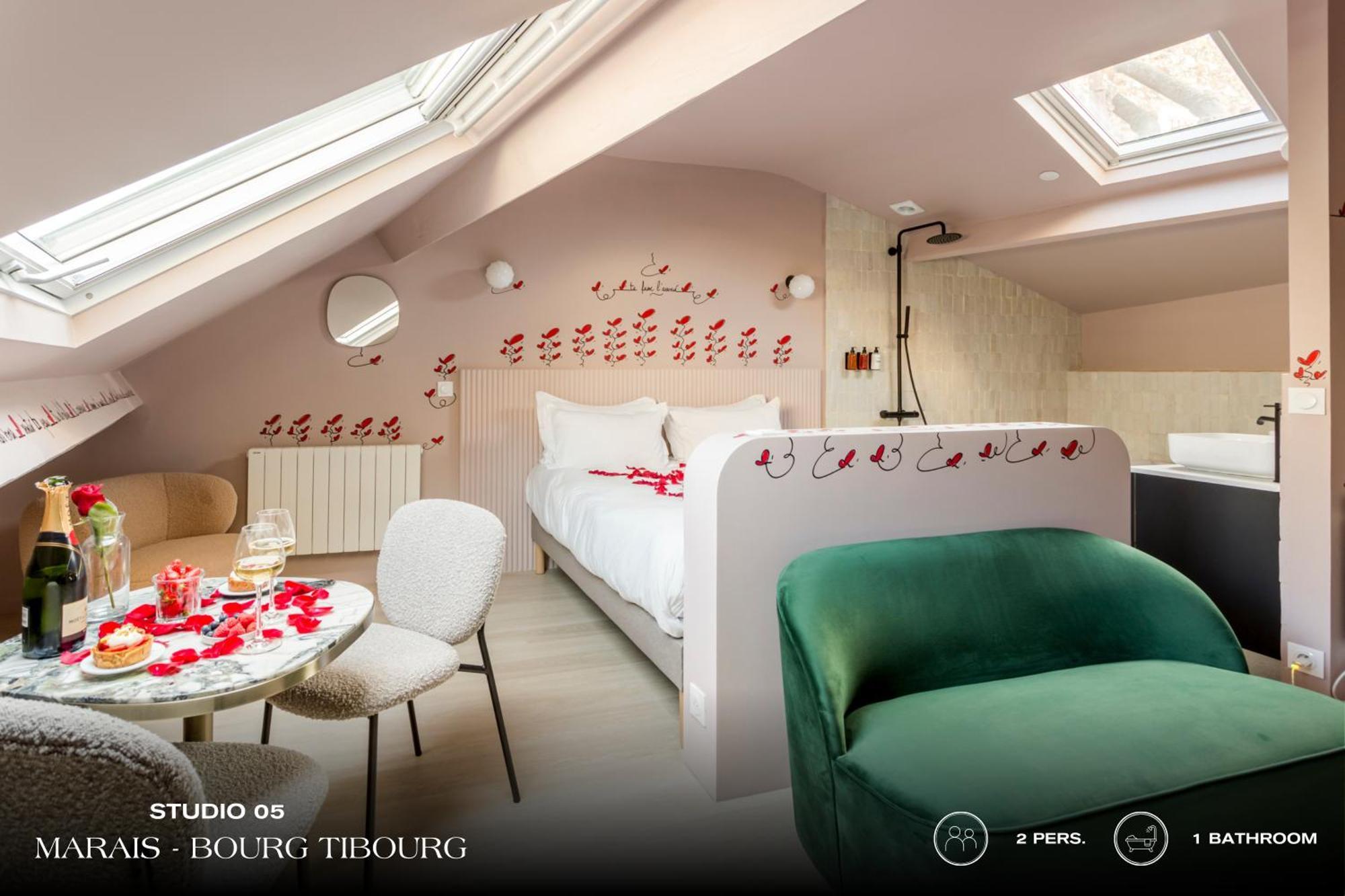 Апартаменти Beauquartier - Marais, Bourg Tibourg Париж Екстер'єр фото