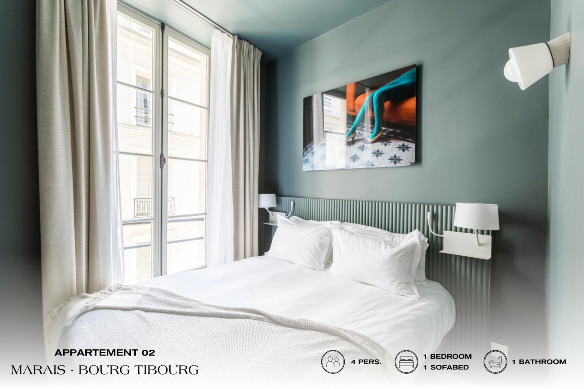 Апартаменти Beauquartier - Marais, Bourg Tibourg Париж Екстер'єр фото