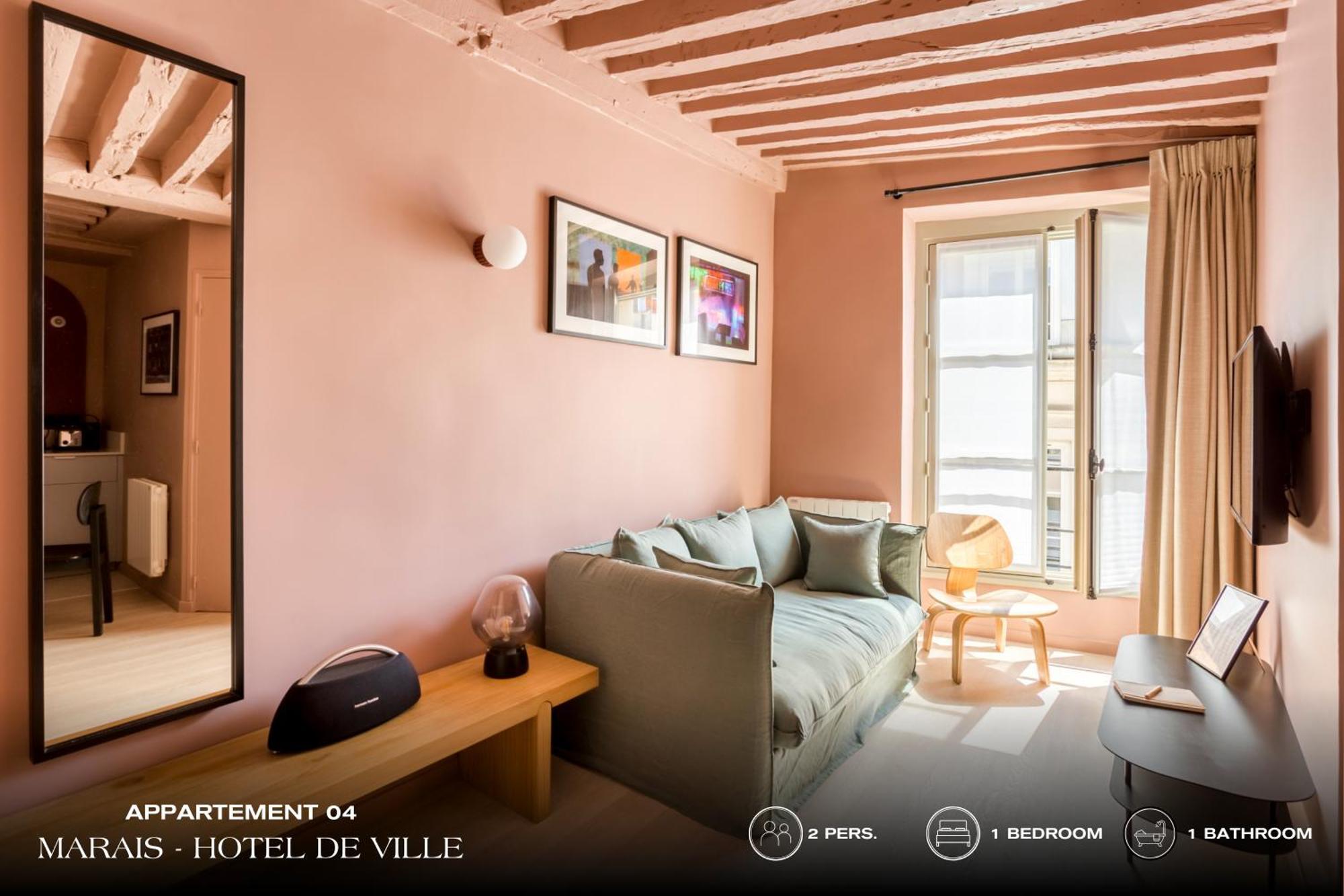 Апартаменти Beauquartier - Marais, Bourg Tibourg Париж Екстер'єр фото